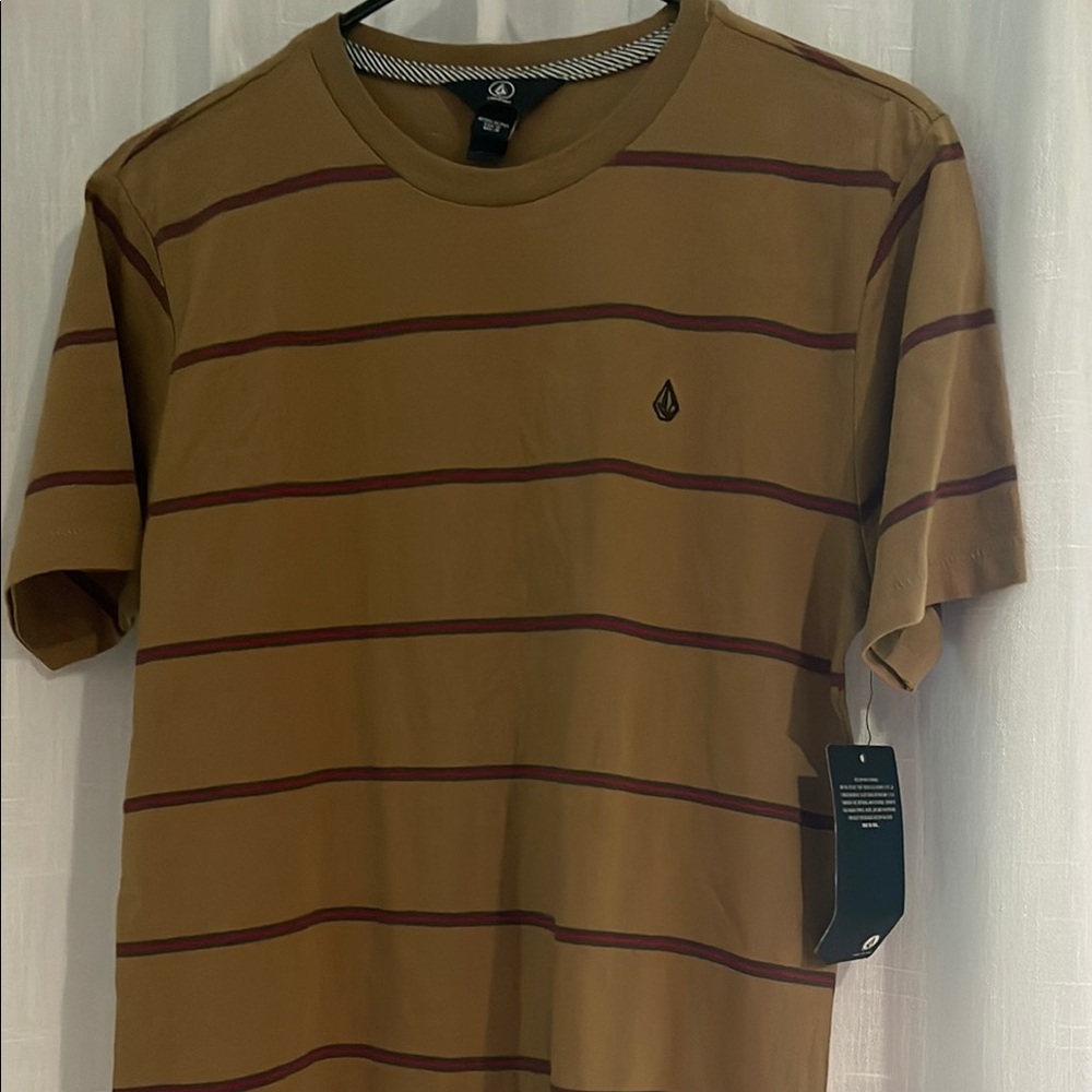 Boys  Brown Striped T-Shirt